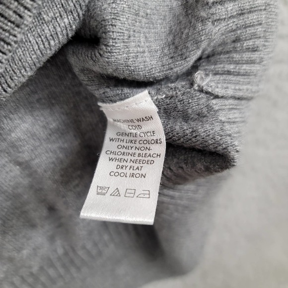 Calvin Klein Sweater Mens XL Gray V-Neck Long Sleeve Pull over Elastic Waist - Picture 9 of 14